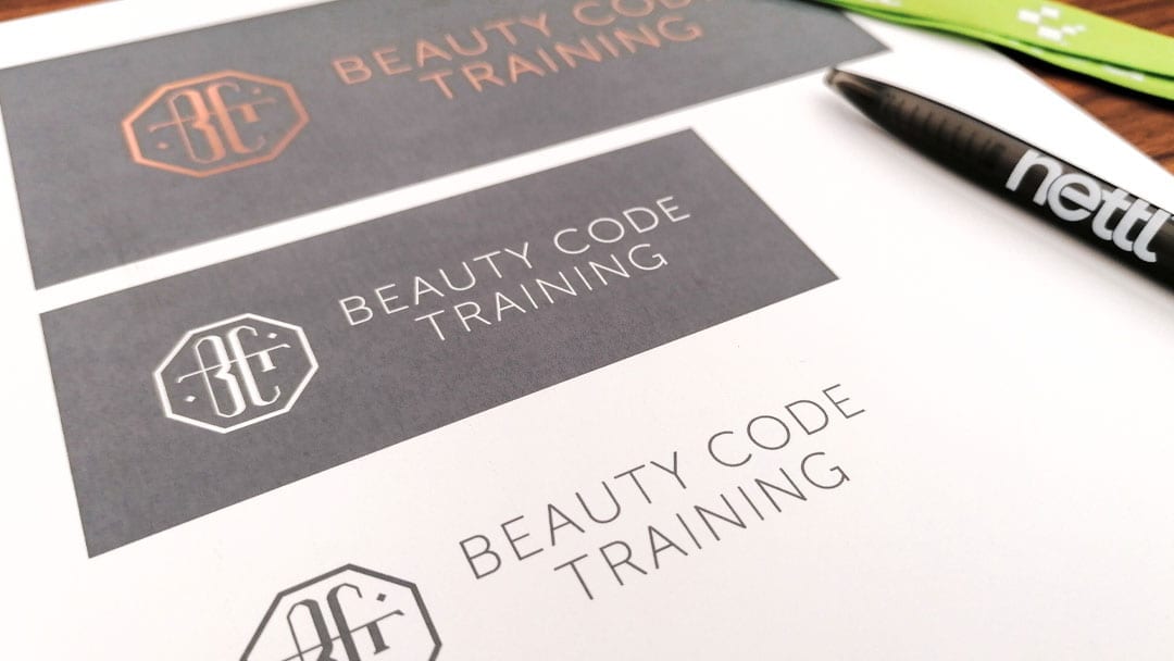 Beauty Code Training Logo Design