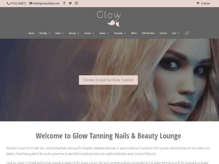 Glow Website Design