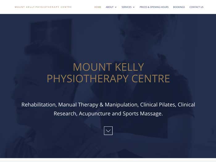 Mount Kelly Physio Website Design