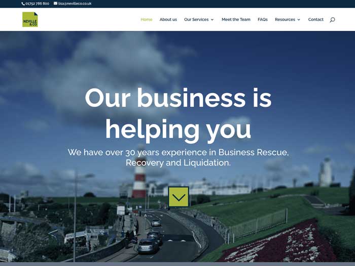 Neville & Co Website Design