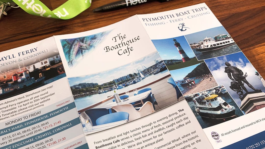 Plymouth Boat Trips Brochure Design