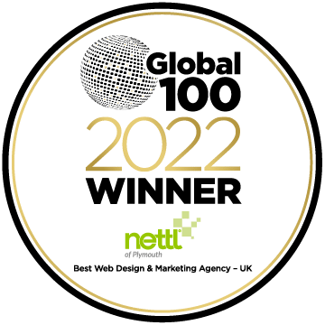 Best Web Design and Marketing Agency UK Global 100 2022 Winner Logo