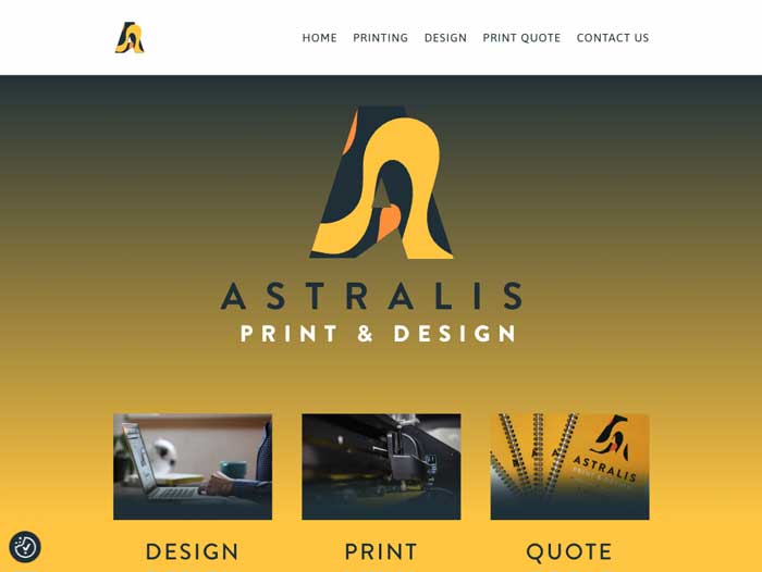 Astralis Website Design