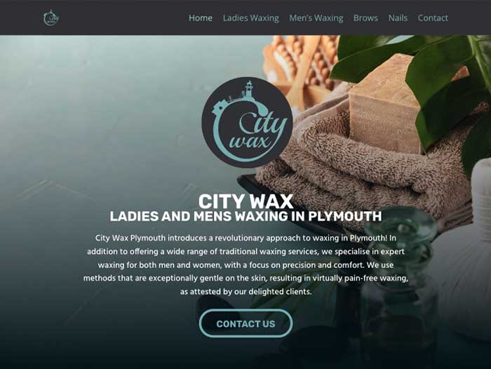 City Wax Website Design