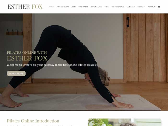 Esther Fox Website Design