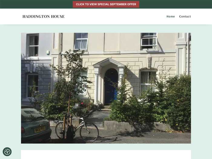 Haddington House Website Design