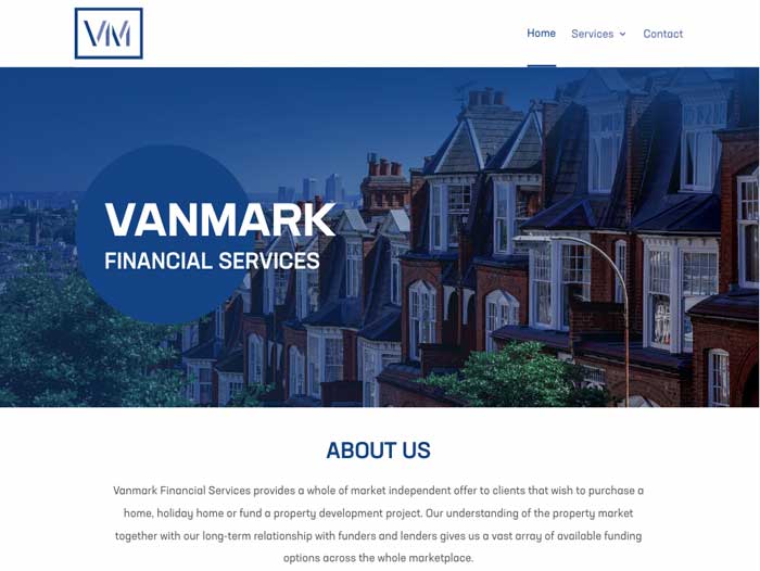 Vanmark FS Website Design