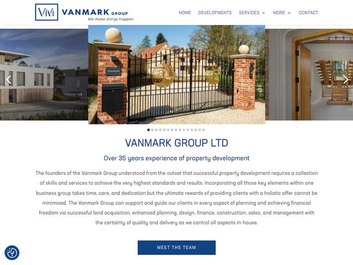 Vanmark Website Design