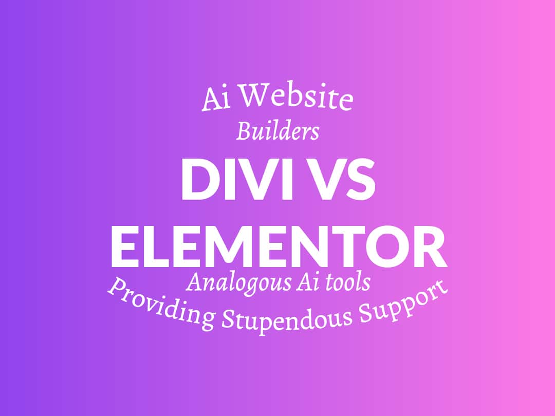 Ai website builder - Divi vs Elementor AI